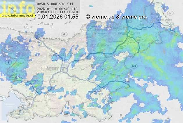 Radarska karta padavin
