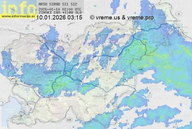 Radarska karta padavin