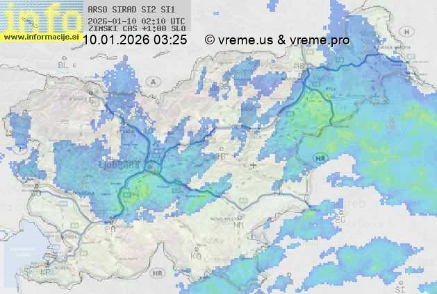 Radarska karta padavin