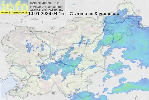 Radarska karta padavin