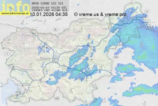 Radarska karta padavin