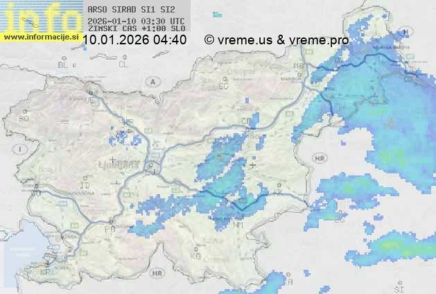 Radarska karta padavin