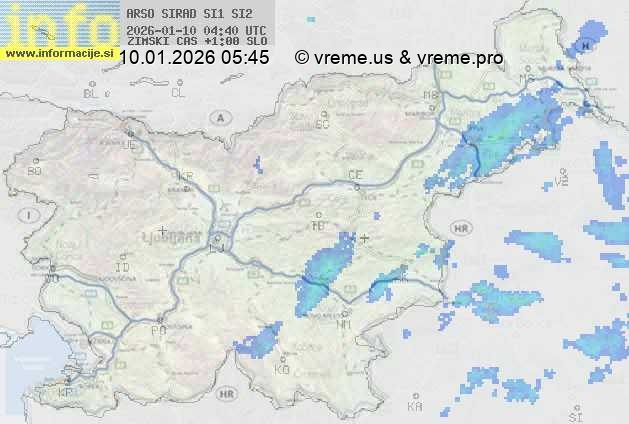Radarska karta padavin