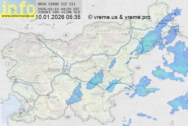 Radarska karta padavin