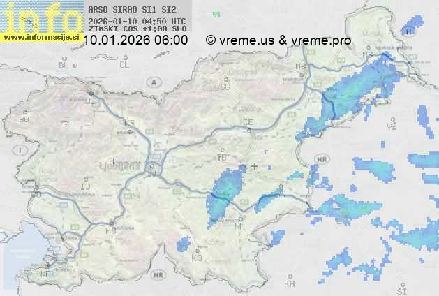 Radarska karta padavin