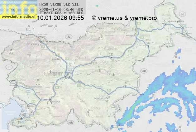 Radarska karta padavin