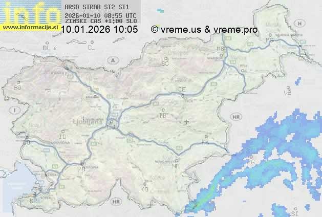 Radarska karta padavin