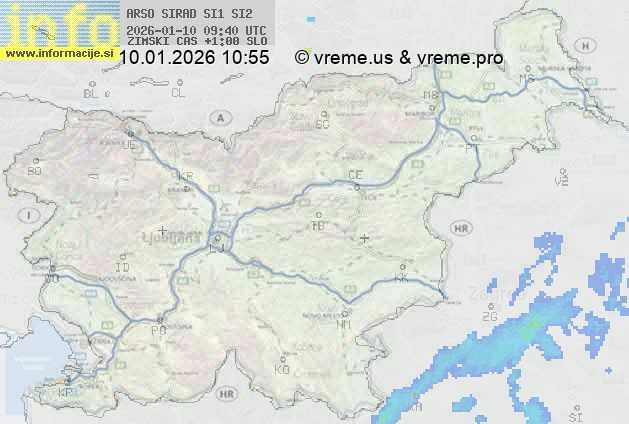 Radarska karta padavin