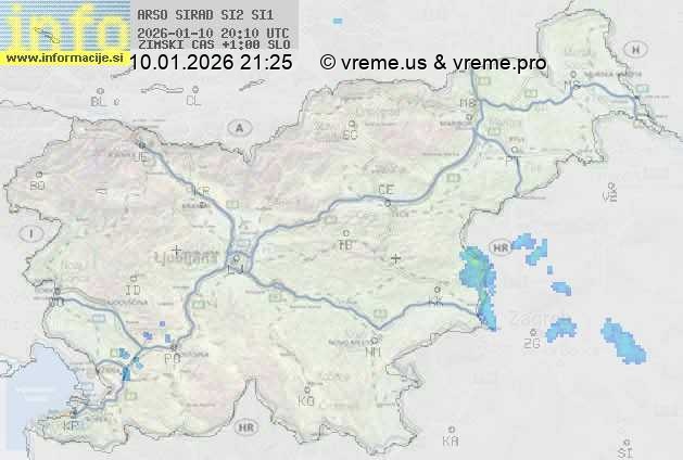 Radarska karta padavin