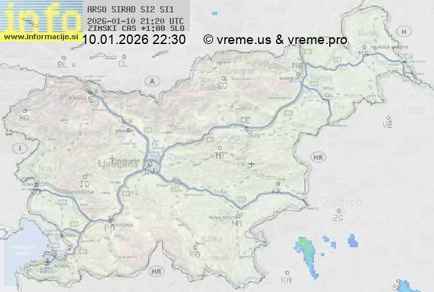 Radarska karta padavin