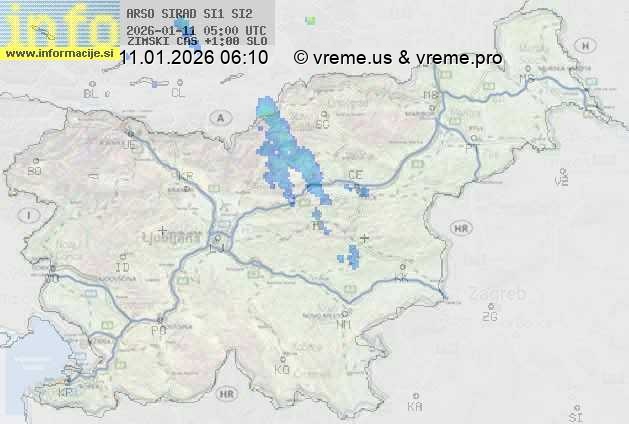 Radarska karta padavin