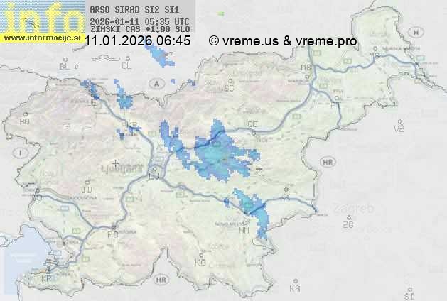 Radarska karta padavin
