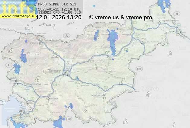 Radarska karta padavin