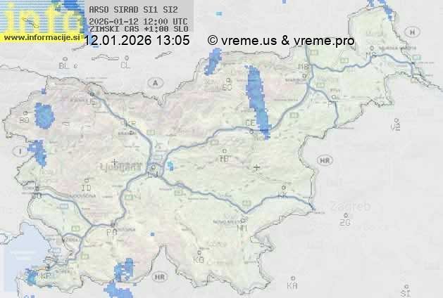 Radarska karta padavin