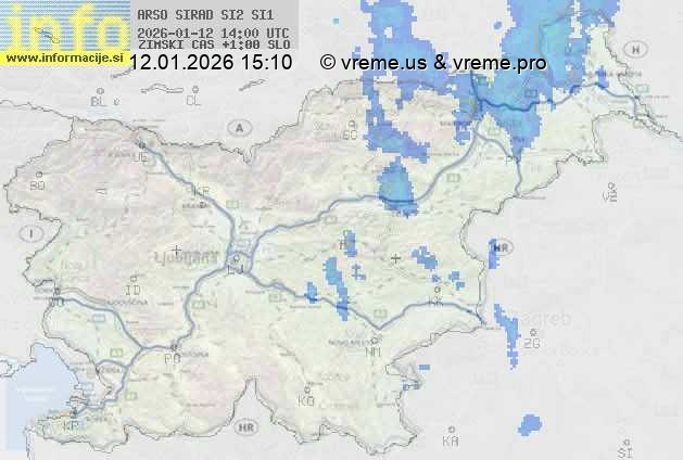 Radarska karta padavin
