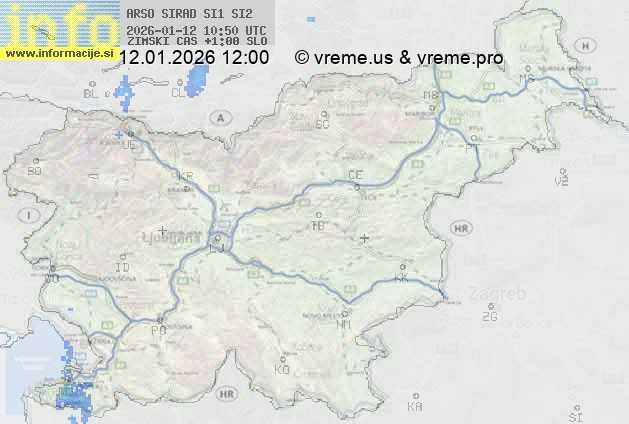 Radarska karta padavin