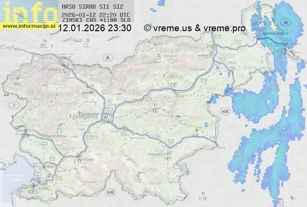 Radarska karta padavin