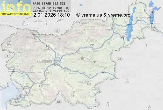 Radarska karta padavin