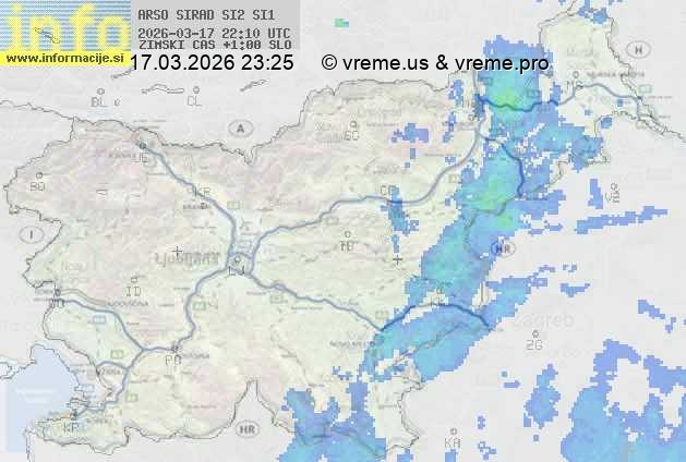 Radarska karta padavin