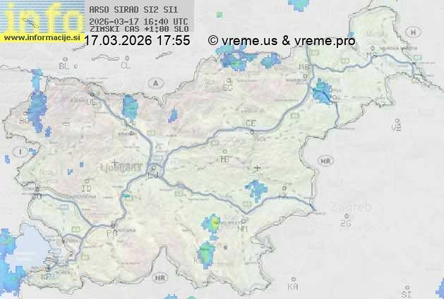 Radarska karta padavin