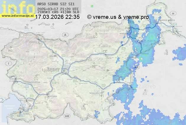 Radarska karta padavin