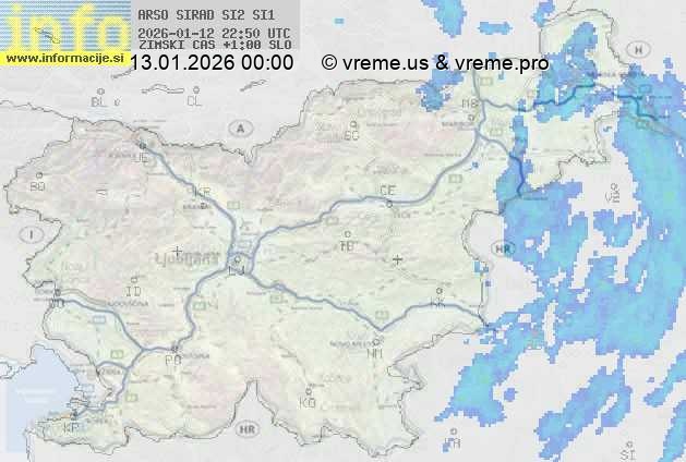 Radarska karta padavin
