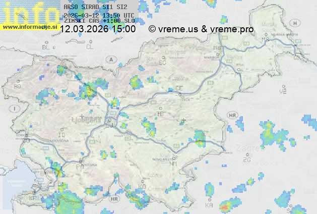 Radarska karta padavin