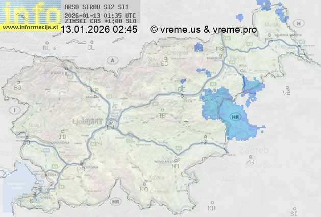 Radarska karta padavin