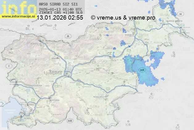 Radarska karta padavin