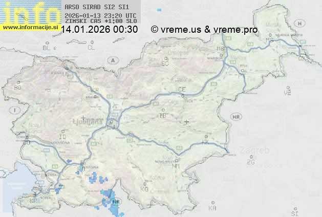 Radarska karta padavin