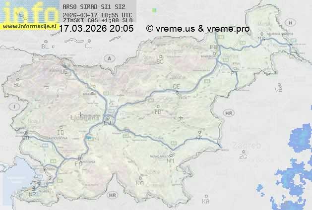 Radarska karta padavin