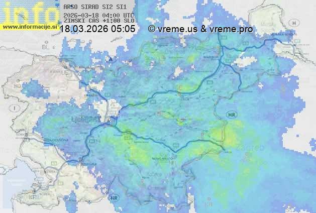 Radarska karta padavin