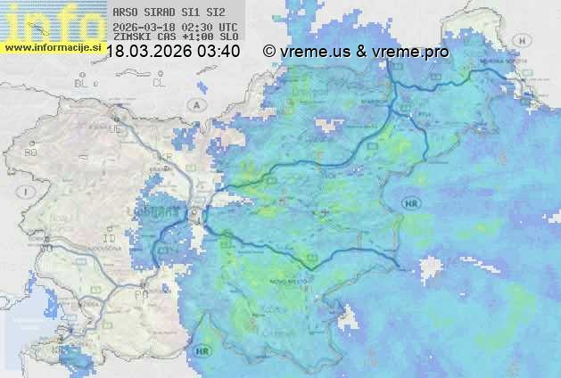Radarska karta padavin