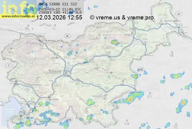 Radarska karta padavin