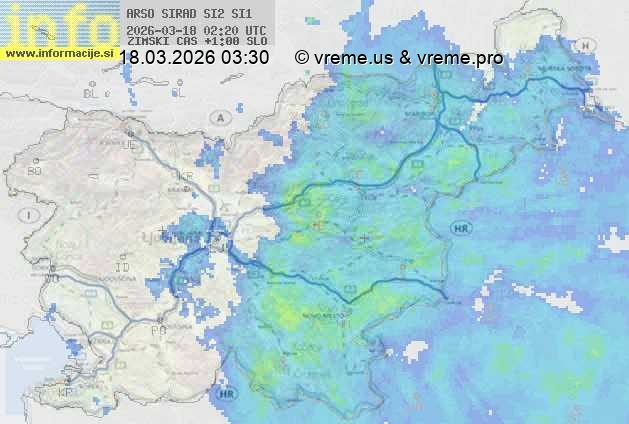 Radarska karta padavin