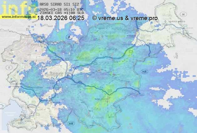 Radarska karta padavin