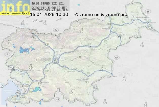 Radarska karta padavin