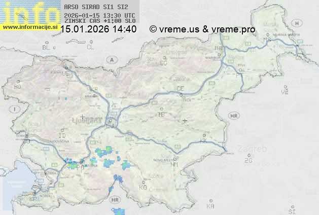 Radarska karta padavin