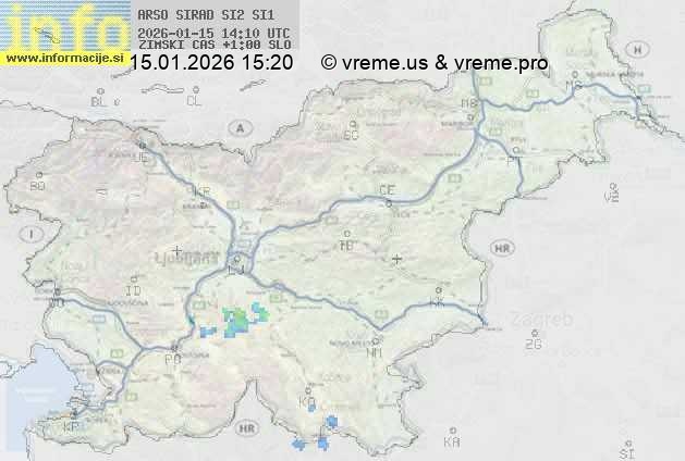 Radarska karta padavin