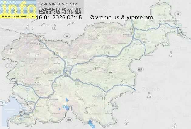 Radarska karta padavin