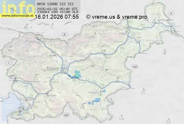 Radarska karta padavin