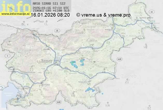 Radarska karta padavin