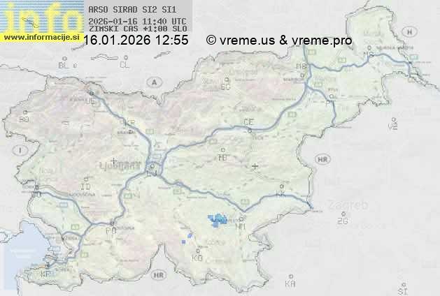 Radarska karta padavin