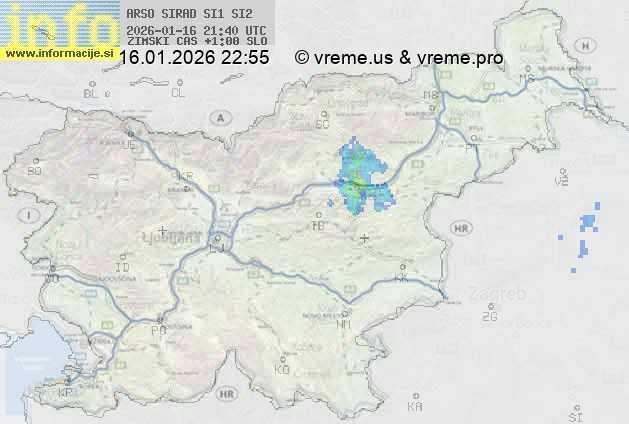 Radarska karta padavin