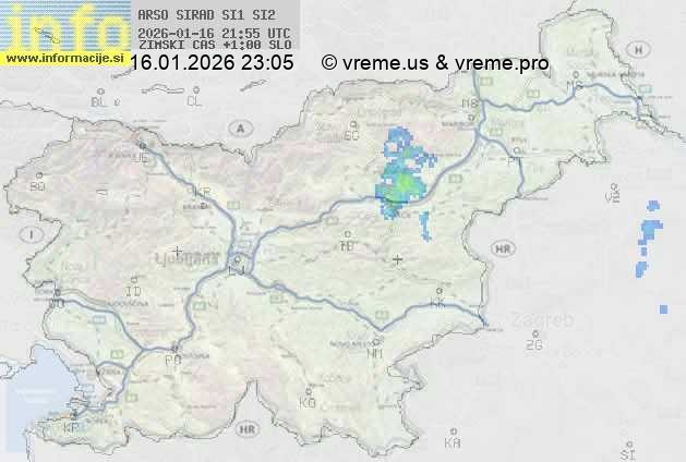 Radarska karta padavin