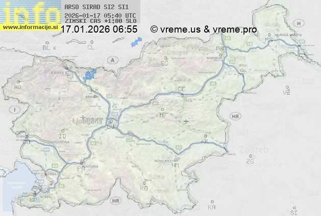 Radarska karta padavin