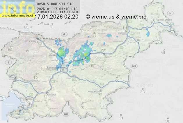 Radarska karta padavin