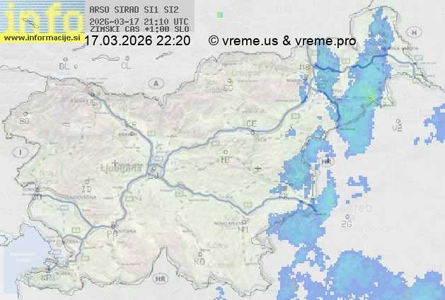 Radarska karta padavin