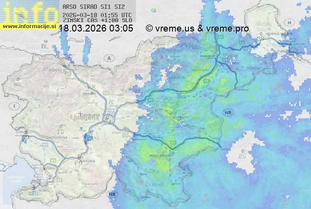 Radarska karta padavin