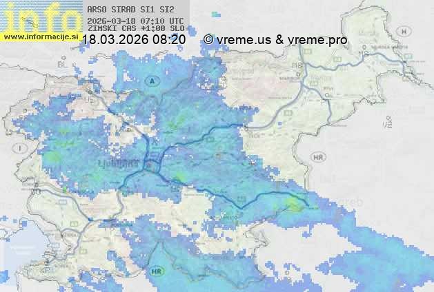 Radarska karta padavin